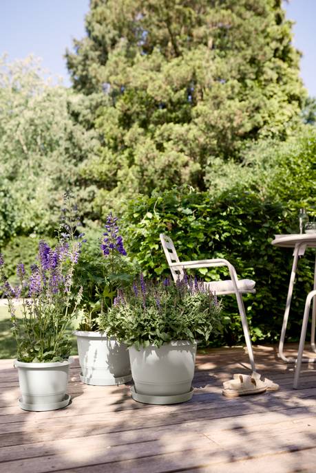 amiga rond 30cm zijdewit